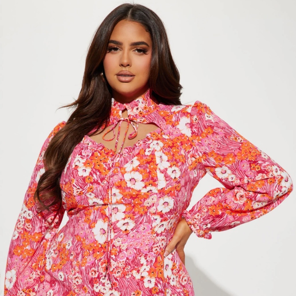 Floral mini dress